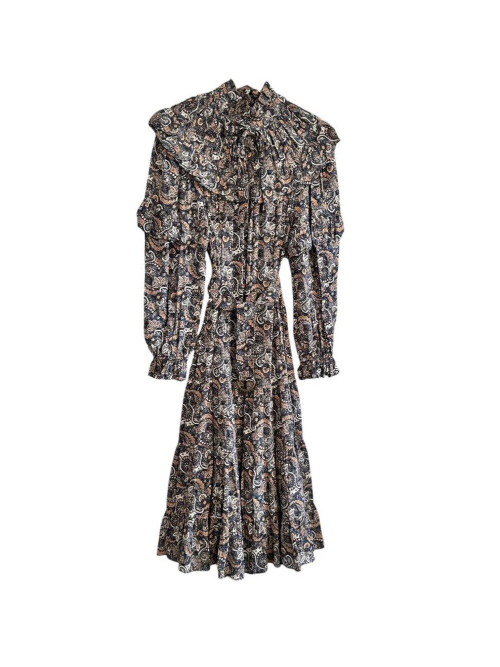 Ulla Johnson Annalisa Gown Night Sky Silk Paisley Runway NWT Size 6 - Picture 3 of 16